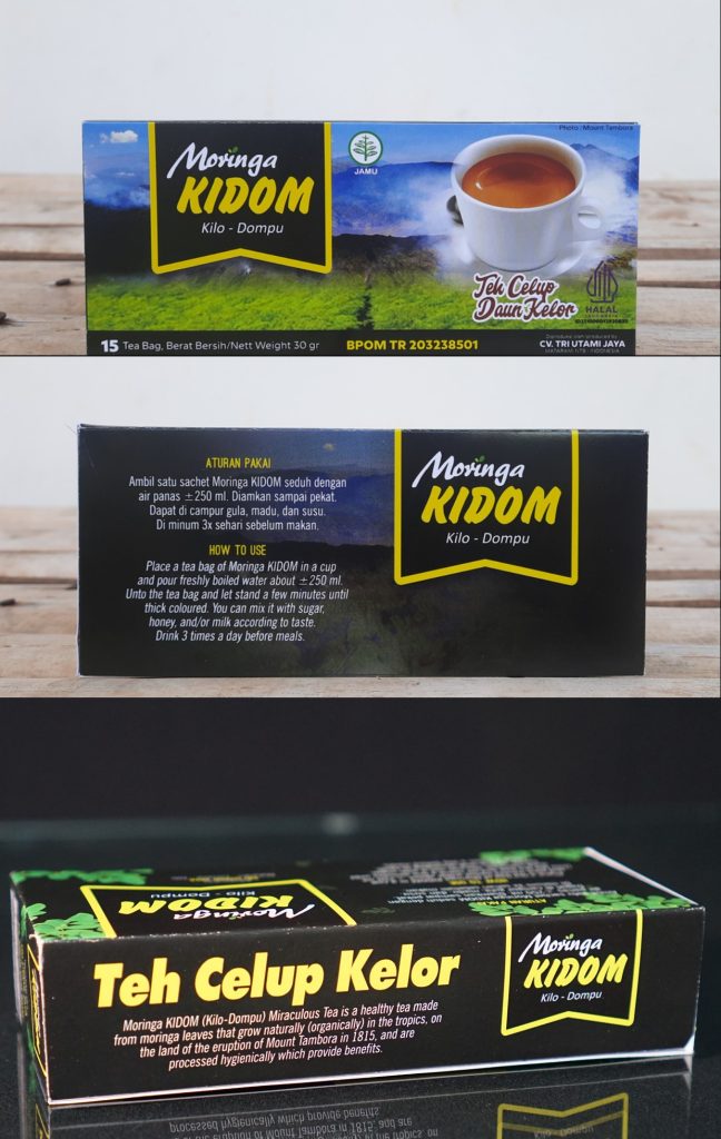 TEH CELUP DAUN KELOR ISI 15 SACHET - KOTAK