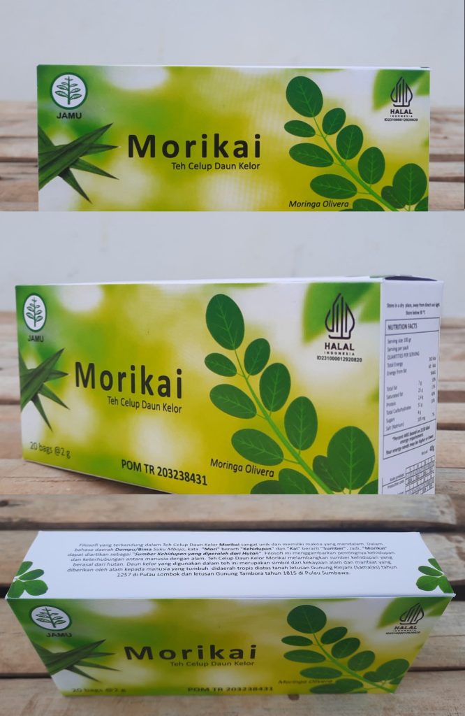 TEH CELUP DAUN KELOR ISI 20 SACHET - KOTAK